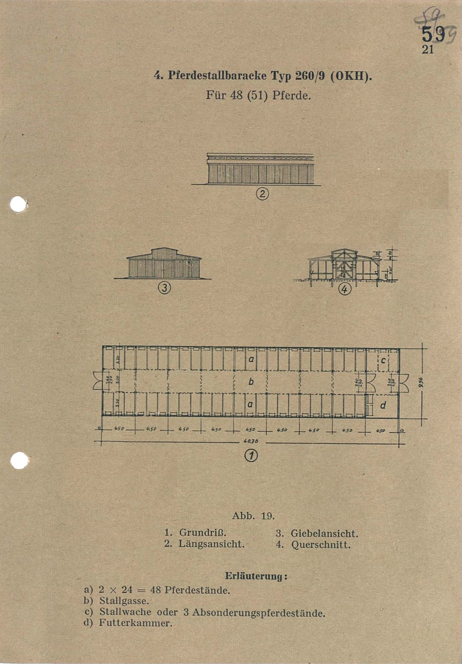 Pferdestallbaracke OKH 260/9